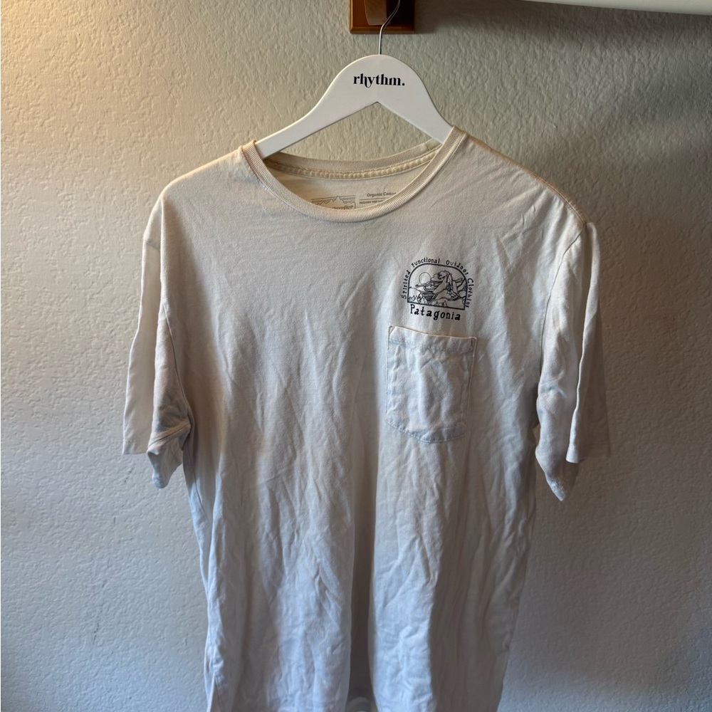 Patagonia Off-White Men's Short Sleeve Tee